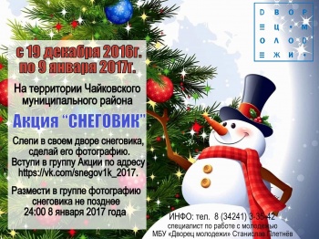 В Чайковском районе стартовала акция «Снеговик»